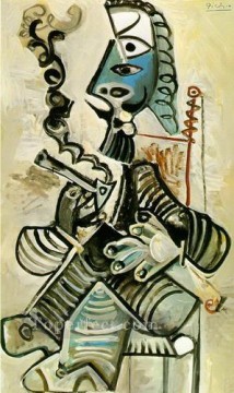 Homme a la pipe 1968 Cubismo Pinturas al óleo